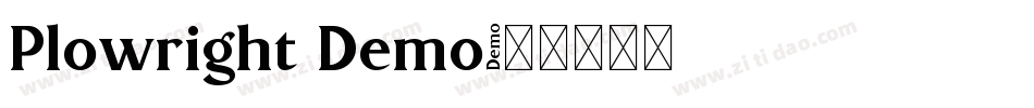 Plowright Demo字体转换